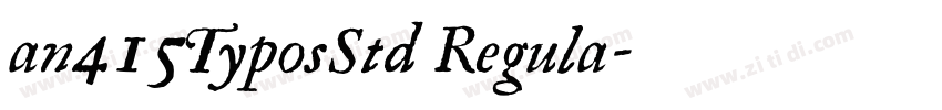 an415TyposStd Regula字体转换